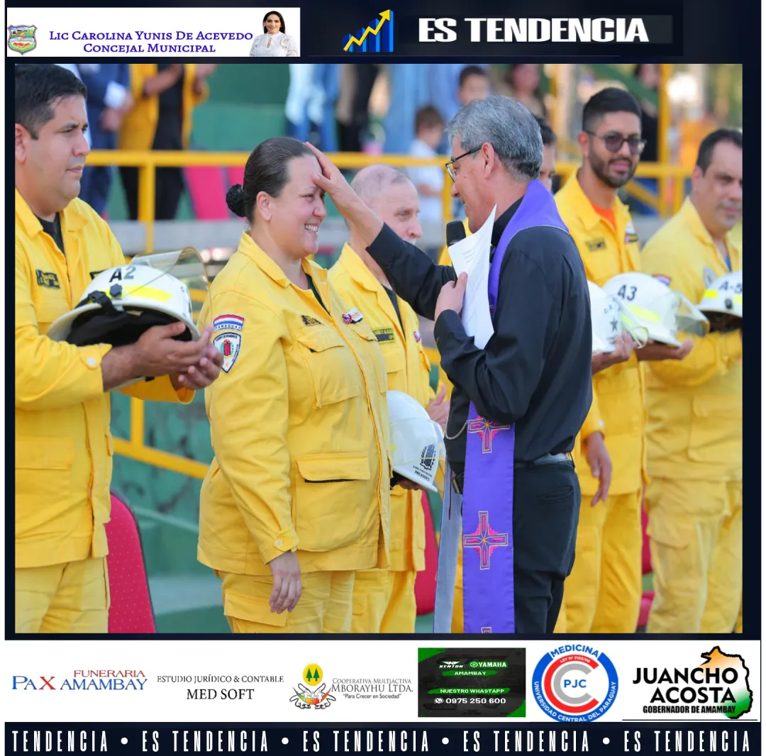 Primera presidente de los bomberos voluntarios de Paraguay. Dará curso a las denuncias de acoso sexual o se limitara a sonrojarse ???